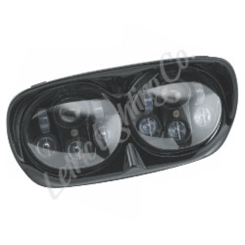 98-13 Glide Models LED Black Headlight & Housing Dual 5.75 Projector Lamps - Click Image to Close