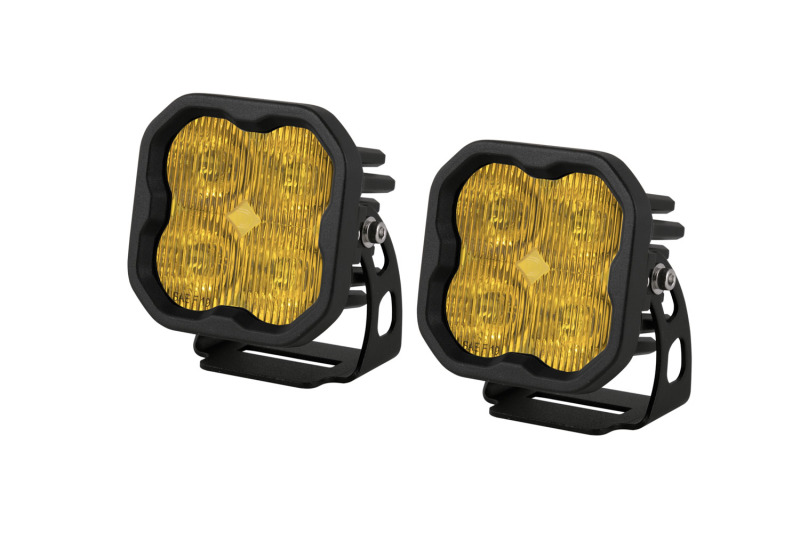 SS3 LED Pod Pro - Yellow SAE Fog Standard (Pair) - Click Image to Close