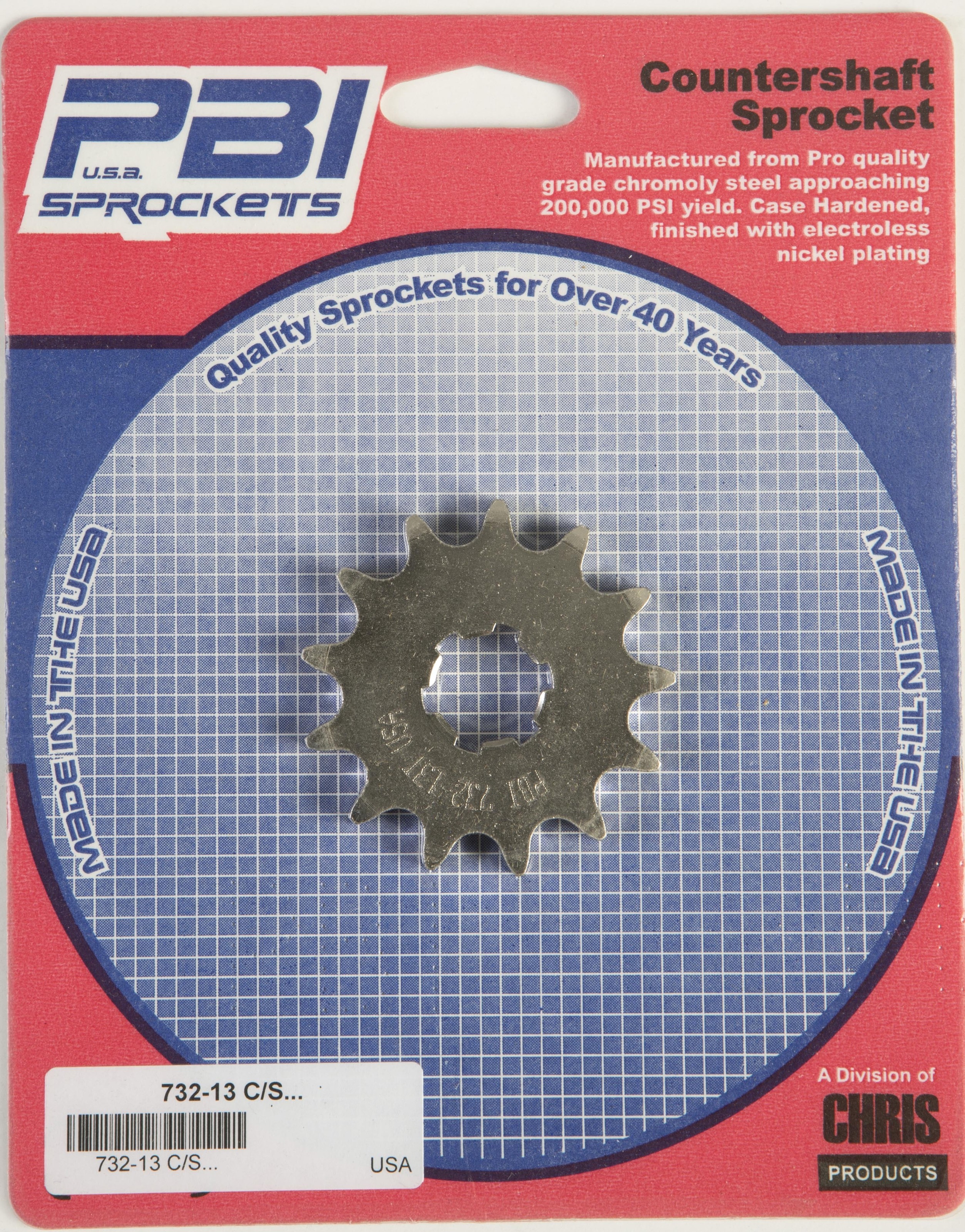 N.O.S. FRONT CS SPROCKET STEEL 13T-42 - Click Image to Close