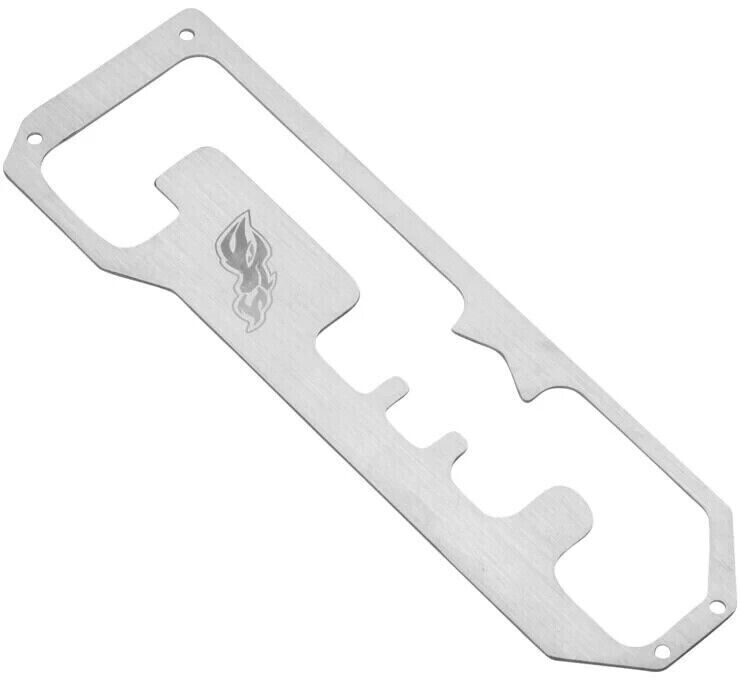 Racing Shifter Plate for Honda Talon models - Stainless Steel - Click Image to Close