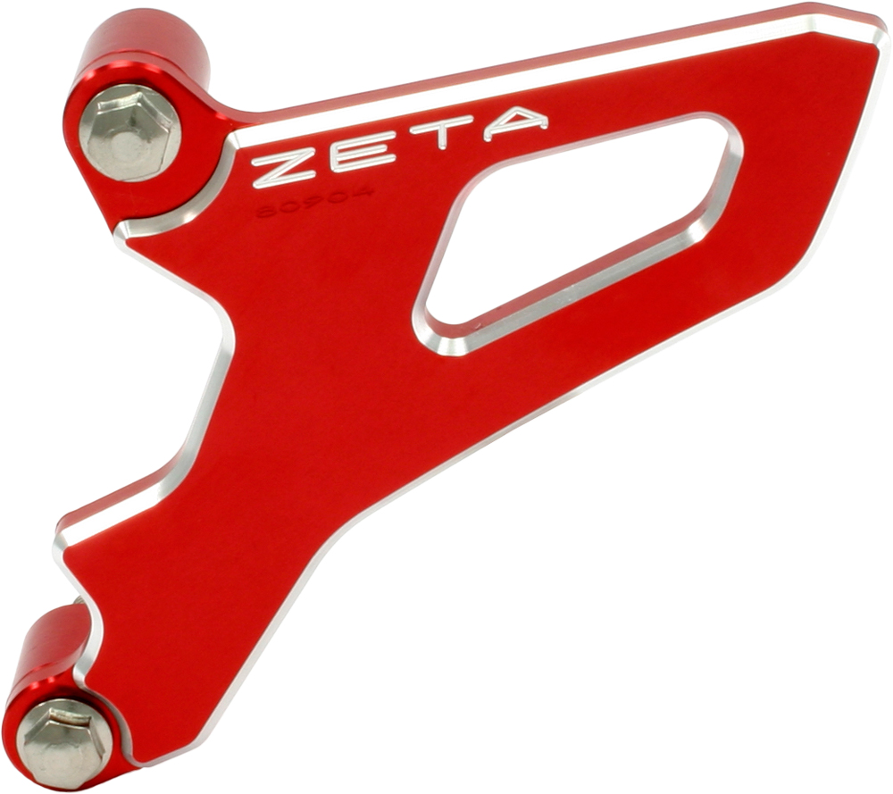 Red Counter-Shaft Sprocket Cover - Many CR/YZ 250 - Click Image to Close