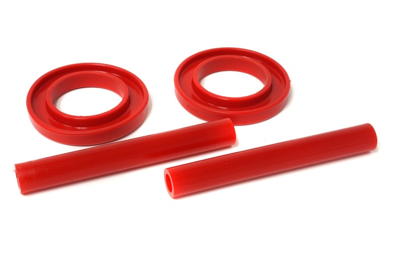 83-04 Ford Mustang SVO Red Front Spring Upper & Lower Isolator Set - Click Image to Close