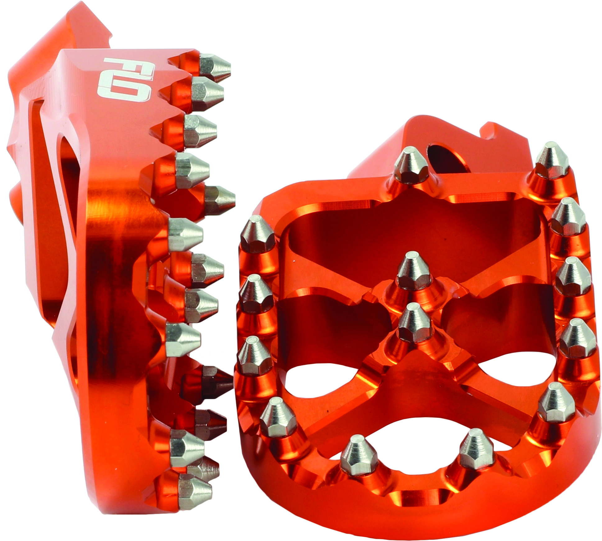 Pro Series Foot Pegs Orange - For 99-20 Husqvarna KTM - Click Image to Close