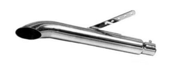 Emgo Universal Turn Out Style Exhaust Muffler - Click Image to Close