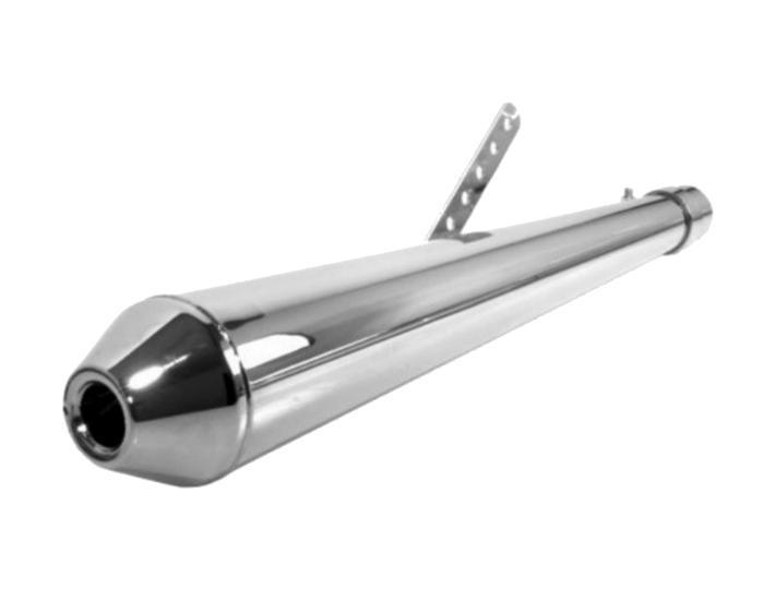 Emgo Universal Megaphone Exhaust Muffler - Universal Exhaust - Click Image to Close