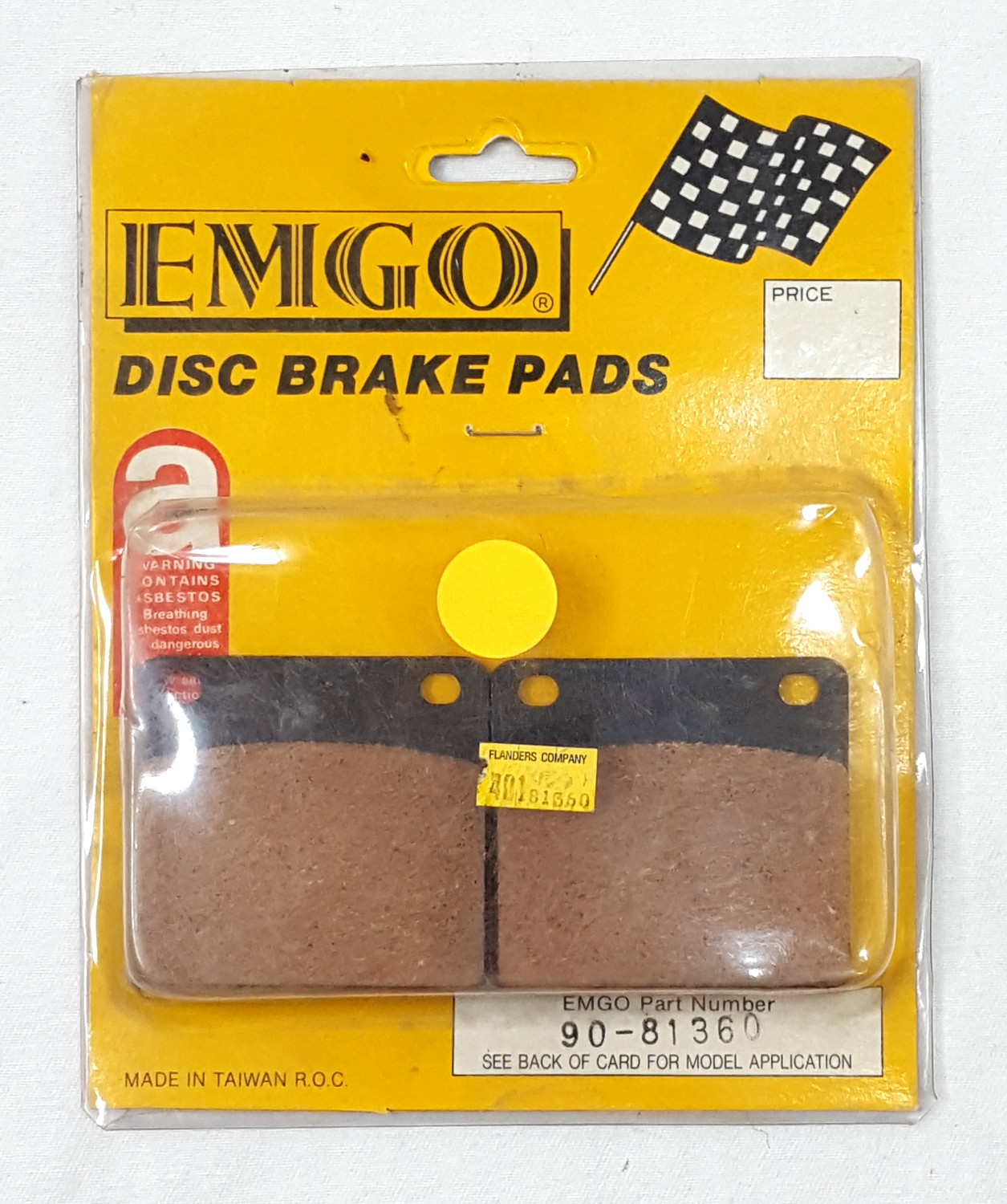 Standard Organic Brake Pads - Click Image to Close