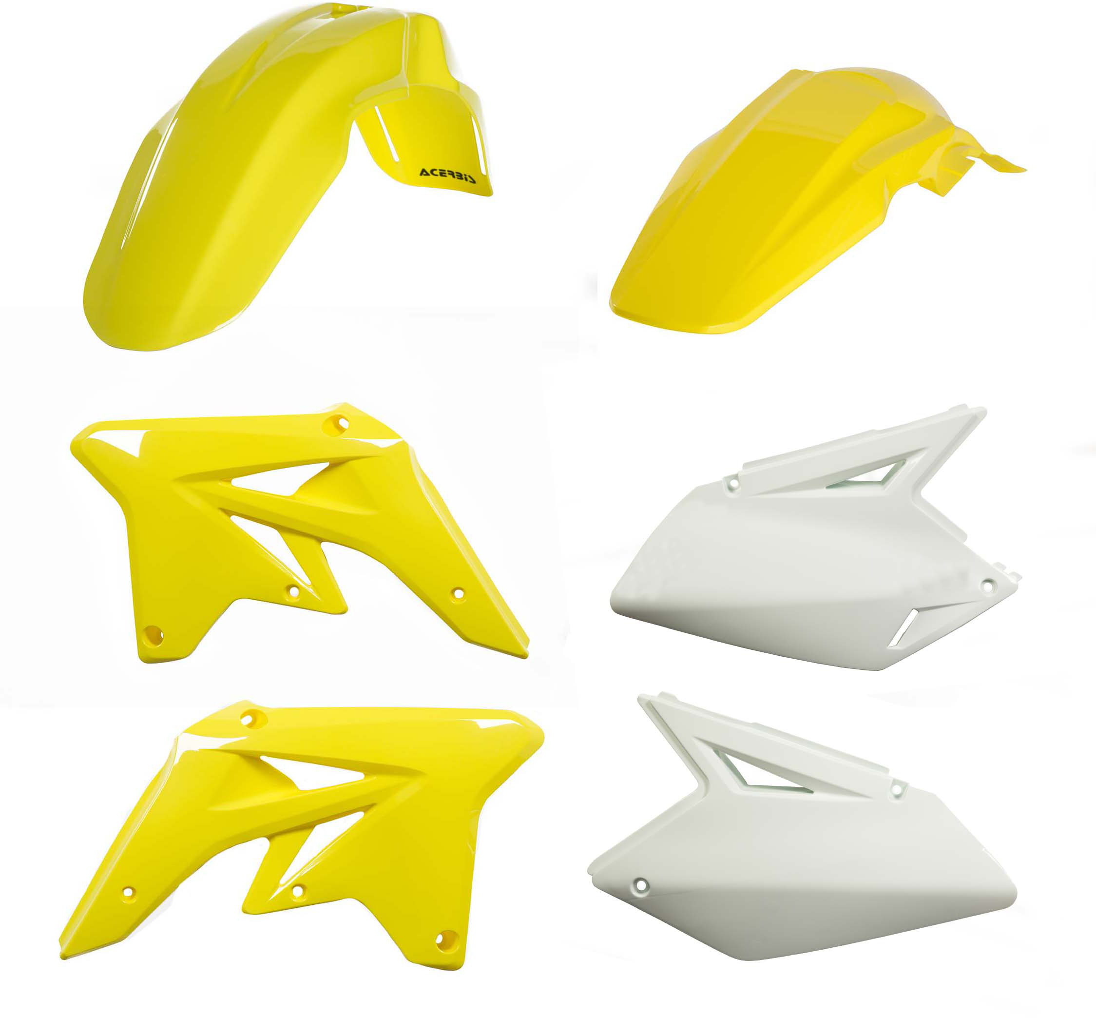 Yellow Plastic Kit - For 07-09 Suzuki RM-Z250 - Click Image to Close