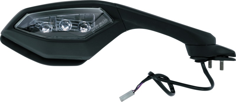 15-19 Yamaha YZF-R1 15-19 Mirror Right - Black - Click Image to Close