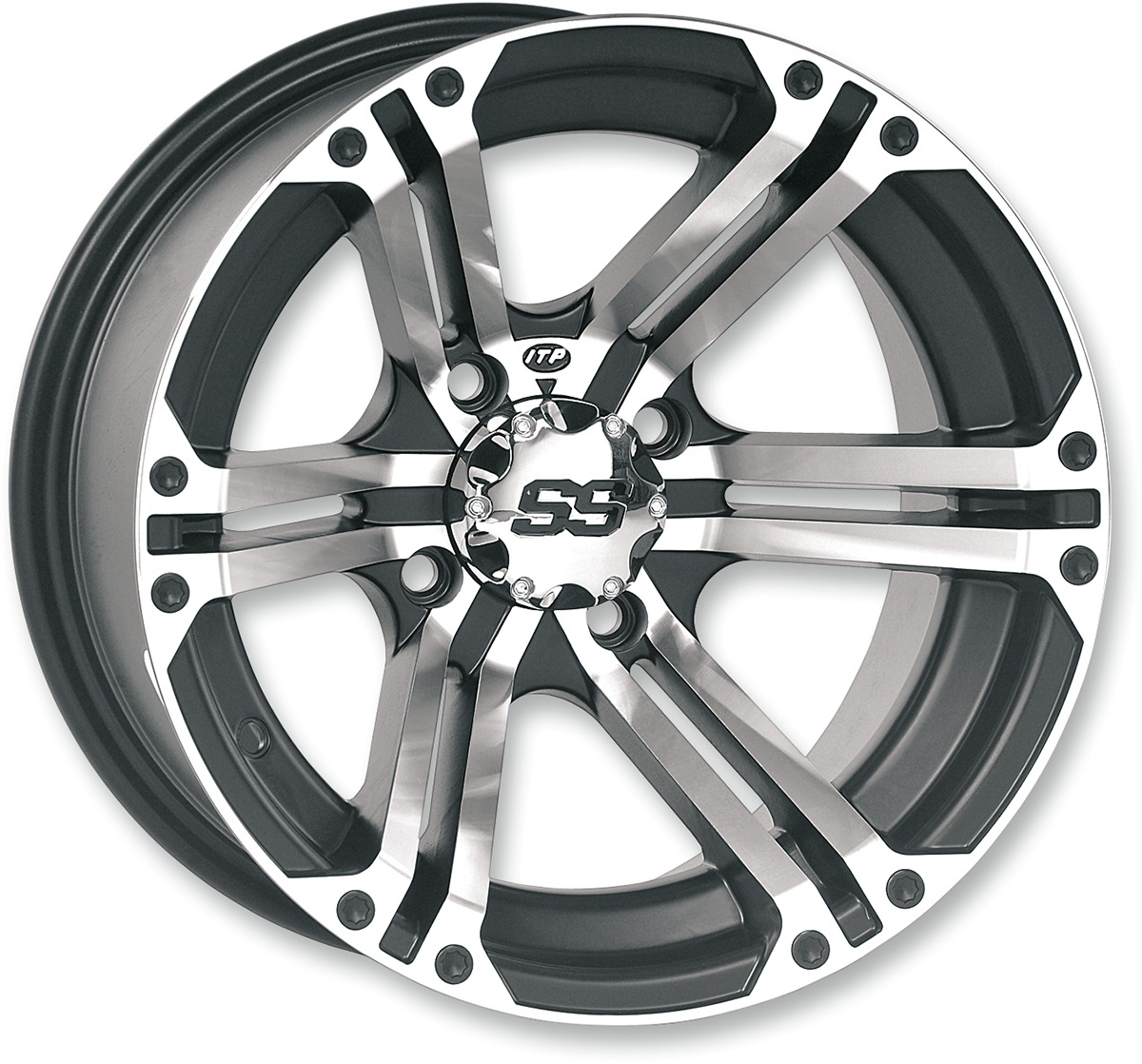 SS212 Wheel Machined 4/137 14X8 5+3 12mm - Click Image to Close