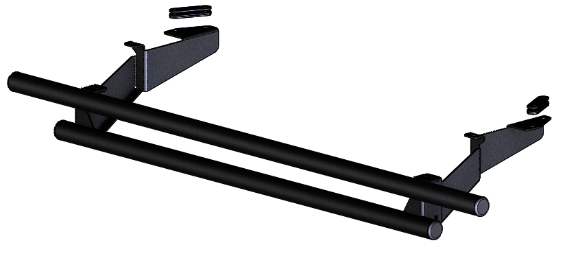 Rear Bumper - Black - For 16-20 Honda SXS1000M3 Pioneer - Click Image to Close