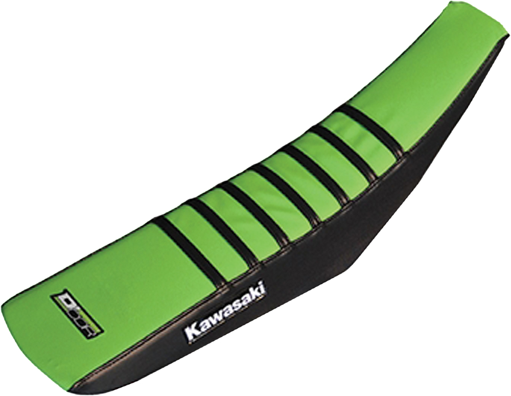 Gripper Seat Cover Black/Green - For Kawasaki KX250F KX450F - Click Image to Close