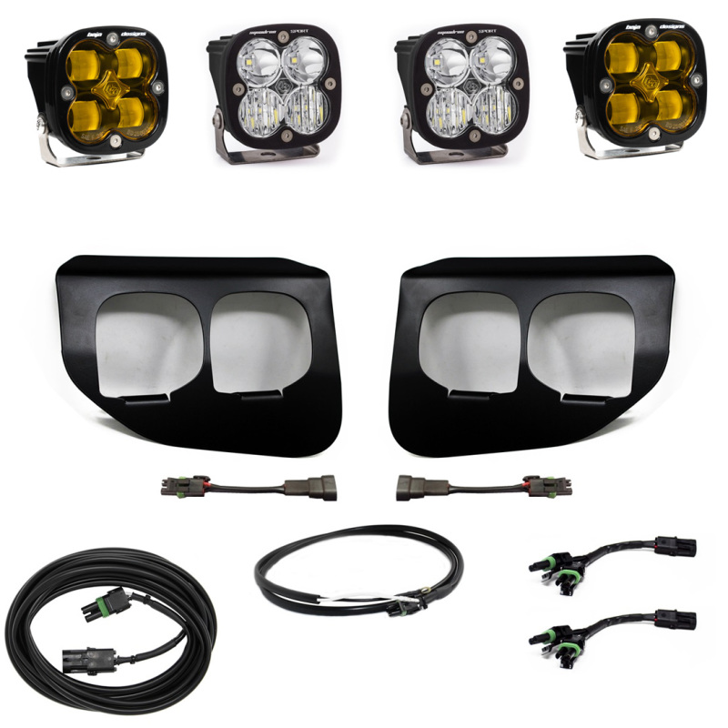 Ford Super Duty (20-On) Fog Lights FPK Amber SAE/Sport DC w/Upfitter - Click Image to Close