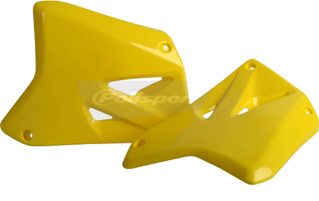 Radiator Shrouds - Yellow - For 01-08 Suzuki RM125 RM250 - Click Image to Close