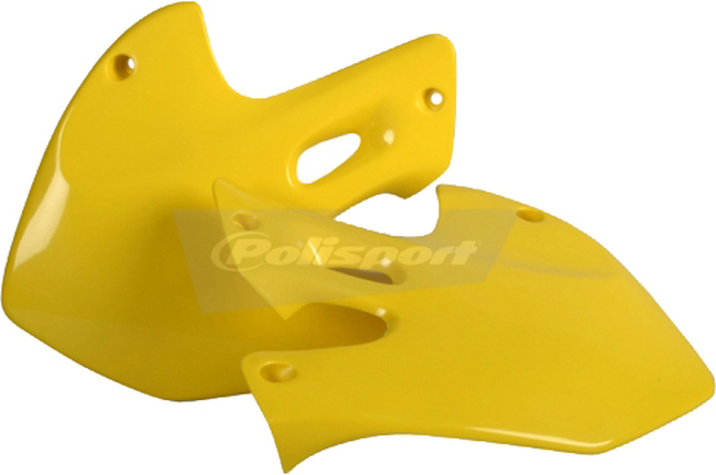 Radiator Shrouds - Original Yellow - For 99-00 Suzuki RM250 RM125 - Click Image to Close