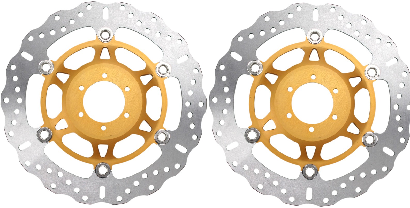 Floating Contour Brake Rotor Front Set - Click Image to Close