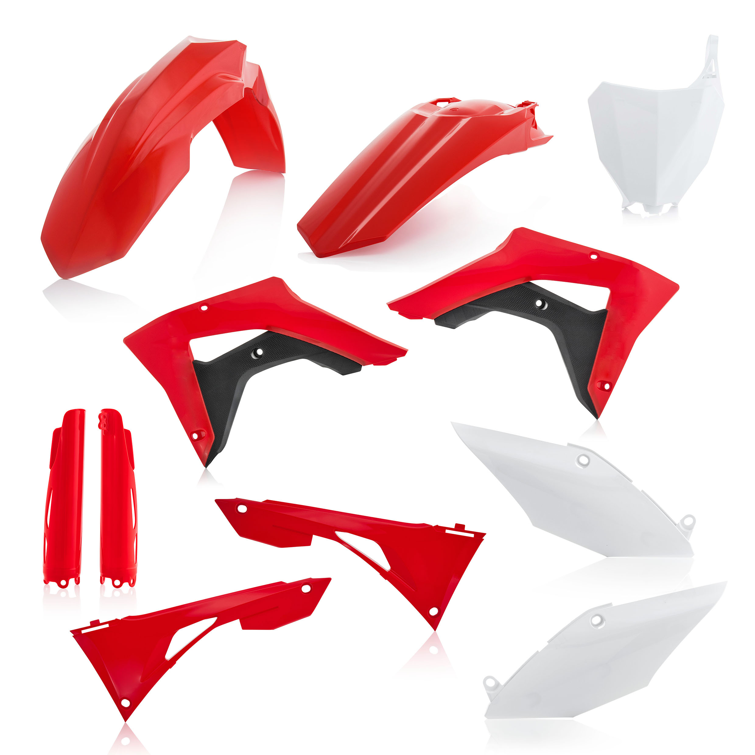 Full Plastic Kit - Red/White Original 2019 - For 19-21 Honda CRF250RX/450RX - Click Image to Close