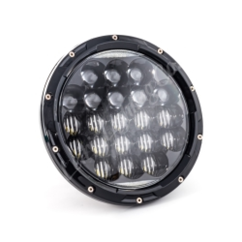 Letric Lighting 7in Led Aggressive Headlght Blk - Click Image to Close