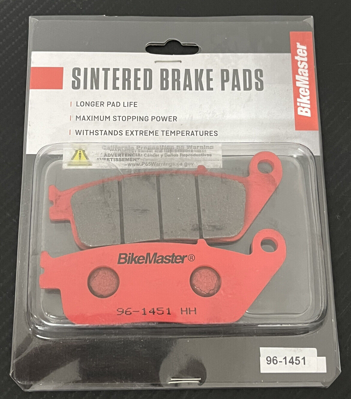 BikeMaster Honda Sintered Brake Pads - Click Image to Close