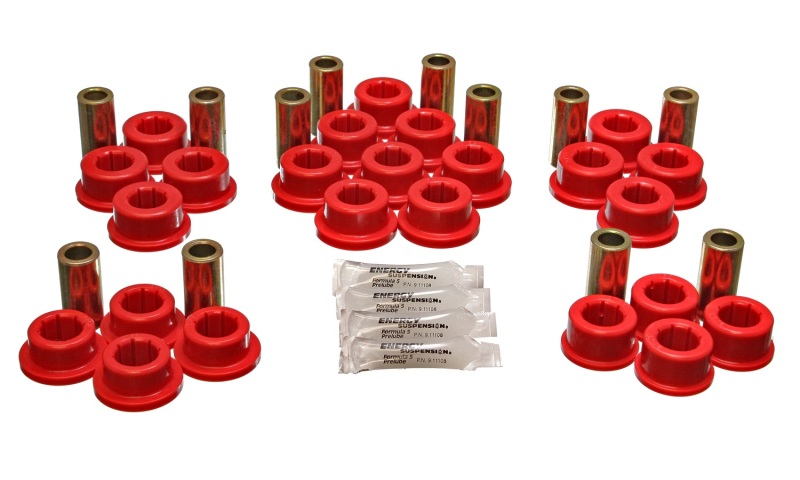 87-92 Toyota Supra Red Rear Control Arm Bushing Set - Click Image to Close