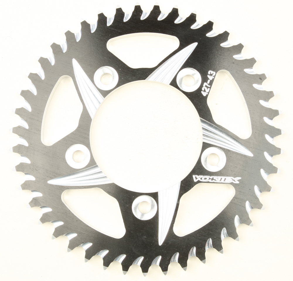 CAT5 Rear Aluminum Sprocket Black 43T 530 - For 06-14 Kawasaki ZX14 - Click Image to Close