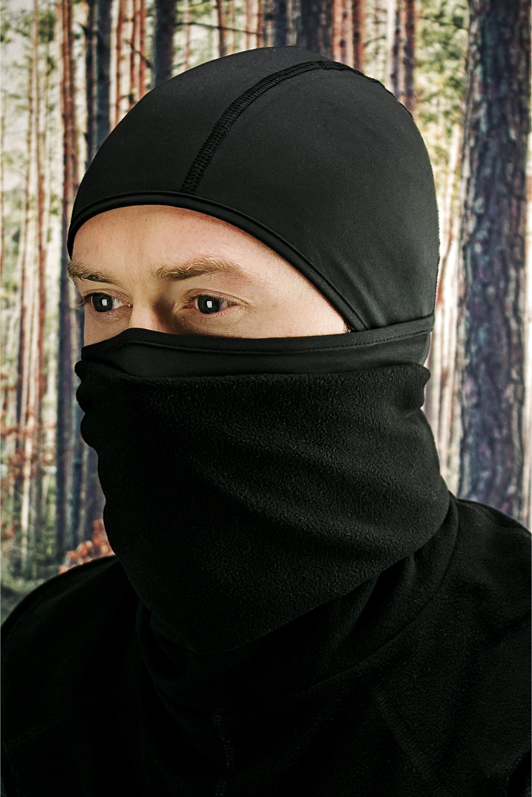 Windproof Balaclava - Windproof Conv Balaclava Blk - Click Image to Close