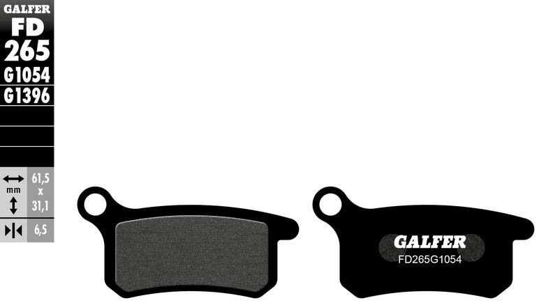 Semi-Metallic Compound Brake Pads - Front Pads - Click Image to Close