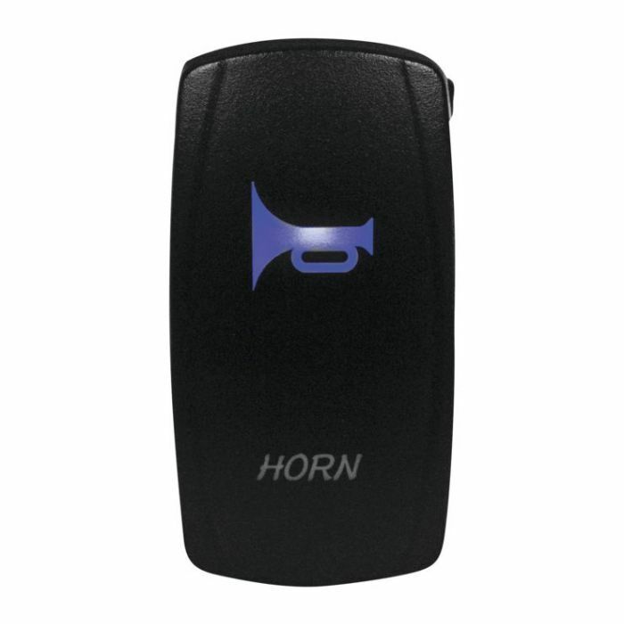 DragonFire Racing Lighted Switch Horn On/Off Blue - Click Image to Close