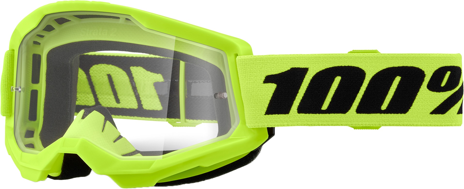 Strata 2 Yellow Junior Goggles - Clear Lens - Click Image to Close