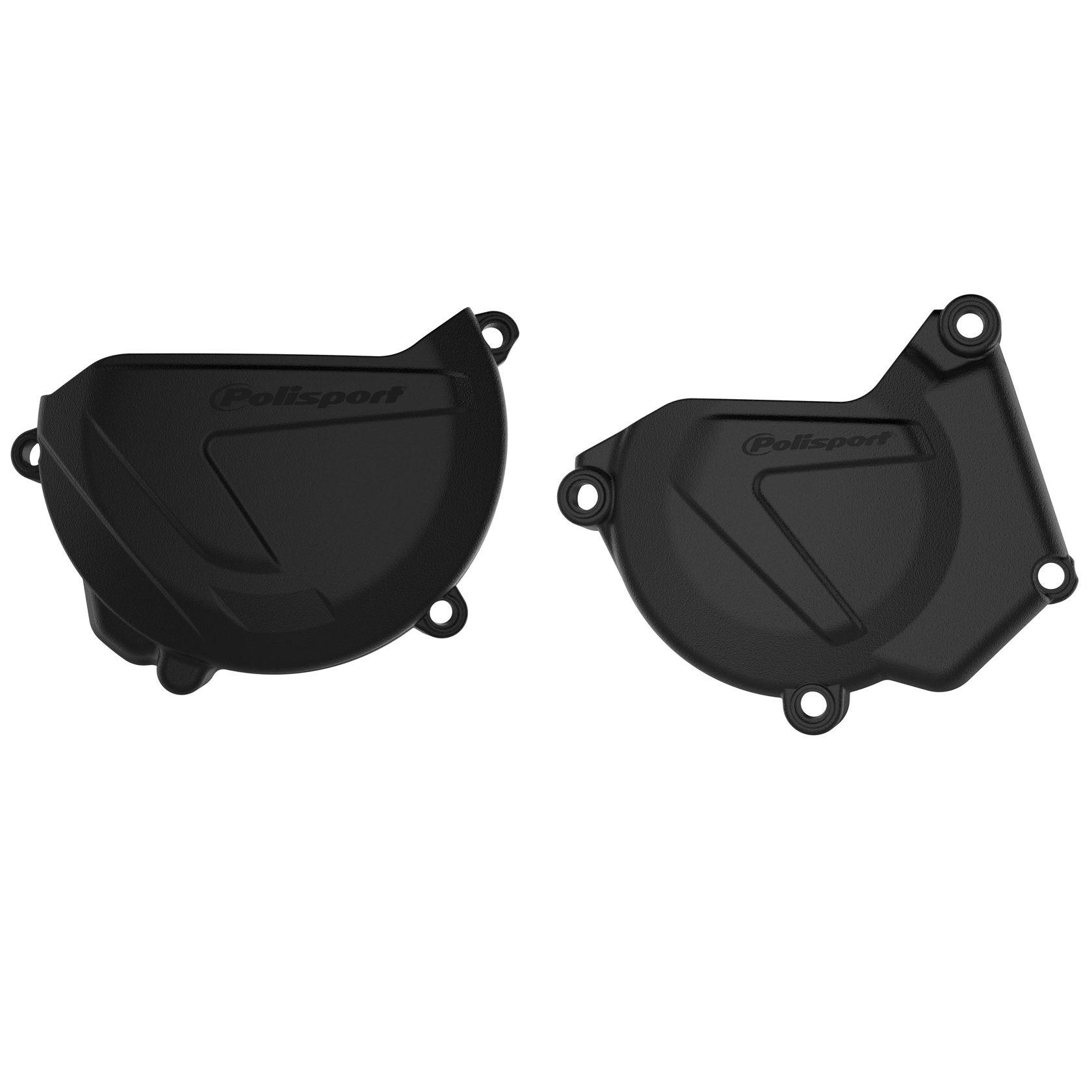 Clutch & Ignition Cover Protector Kit - Black - For 05-24 Yamaha YZ250 - Click Image to Close