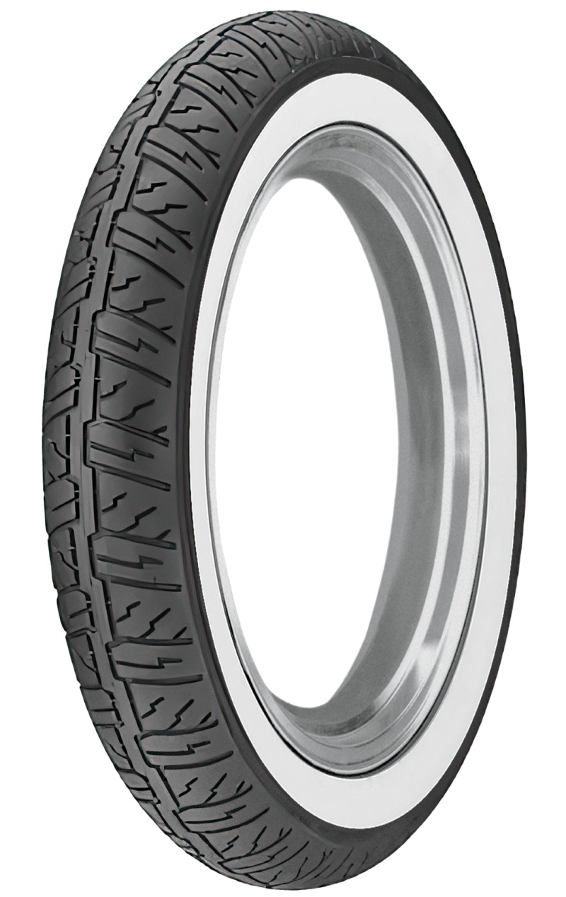 Cruisemax Front Tire - 130/90-16 M/C 67H TL - Wide Whitewall - Click Image to Close