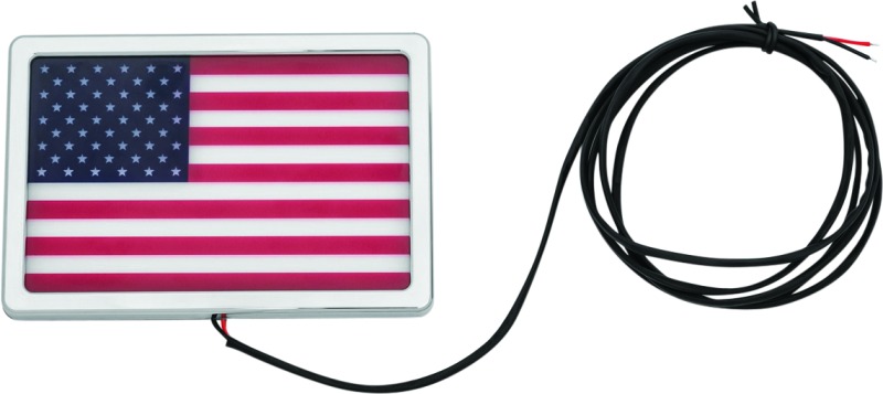 Kuryakyn Freedom Flag LED 4in X 6in Chrome - Click Image to Close