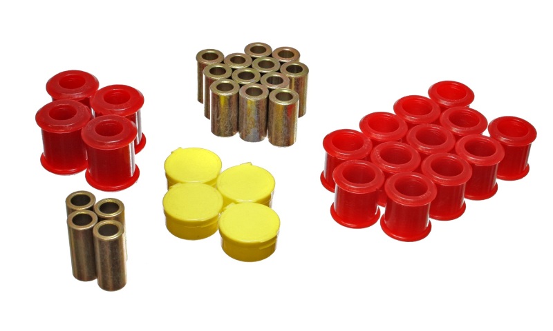 Red Rear Control Arm Bushing Set - For 89-94 Nissan 240SX (S13) - Click Image to Close