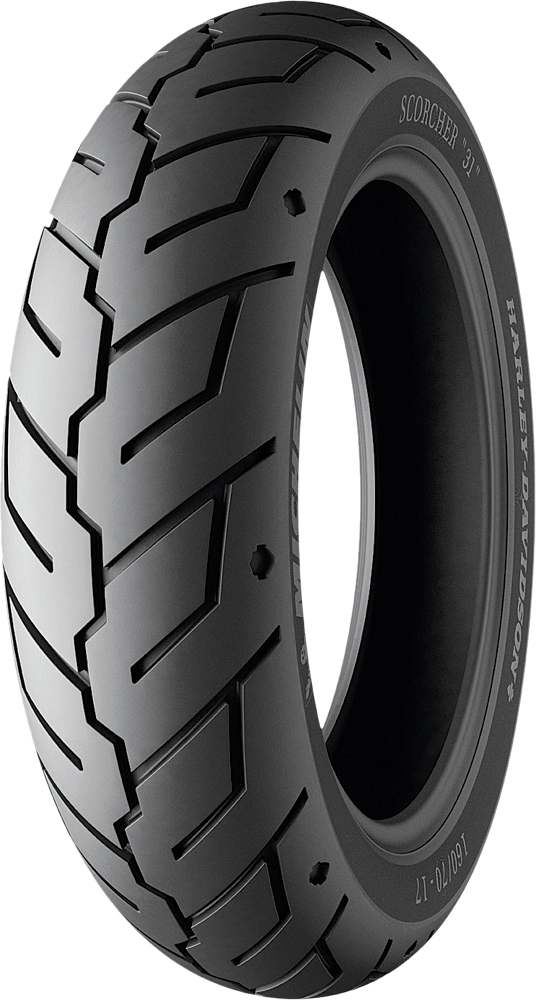 180/65B16 81H Reinforced Scorcher 31 Rear Motorcycle Tire - TL/TT - Click Image to Close