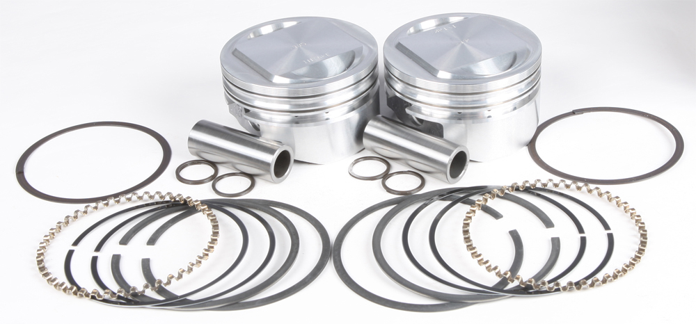 Cast Piston Kit TC88 to 95CI 10.5:1 +.005 - Click Image to Close