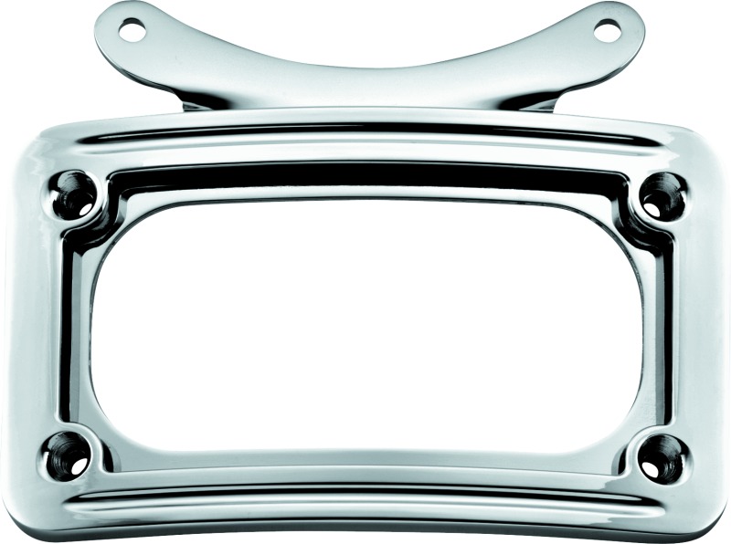 Kuryakyn Curved License Plate Frame Chrome - Click Image to Close