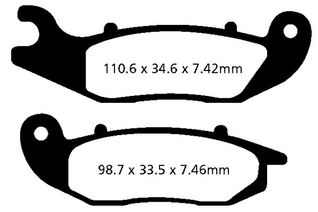 Long Life Sintered Brake Pads - Click Image to Close