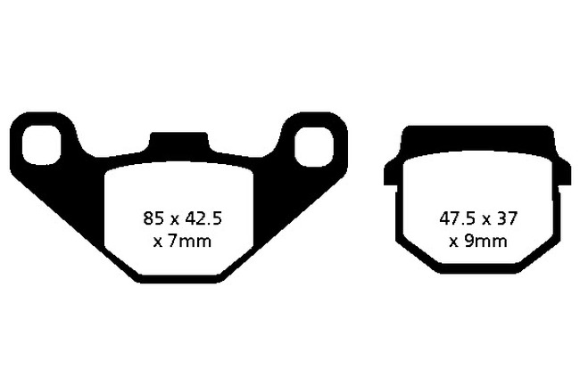 Sintered Double-H Brake Pads - Click Image to Close