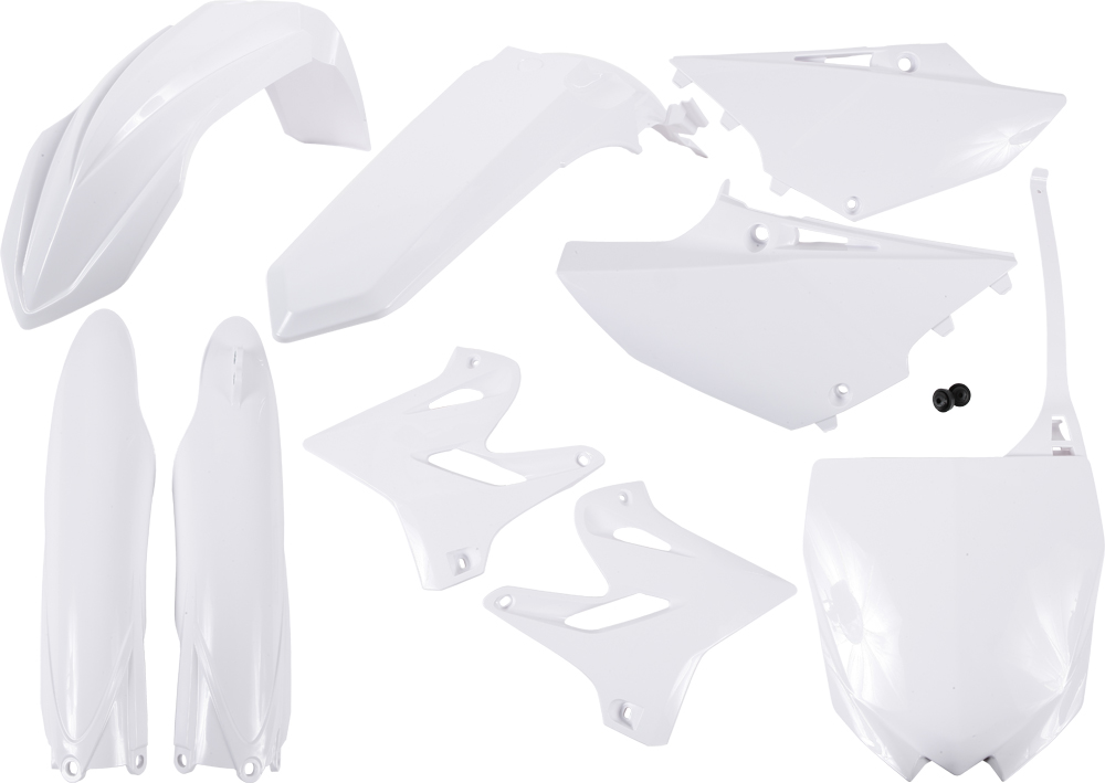 Full Plastic Kit - White - For 15-21 Yamaha YZ125/250 - Click Image to Close