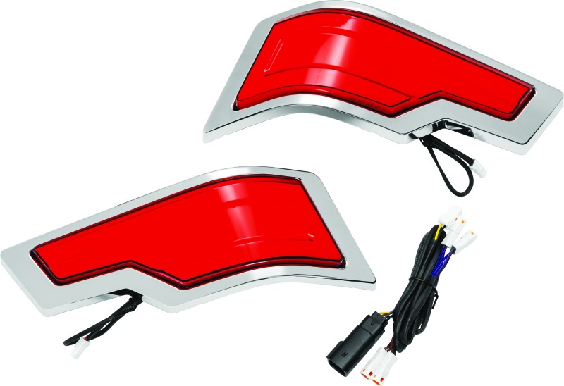 Tracer Tour Pak Rear Lights Chrome Red Lens - Click Image to Close