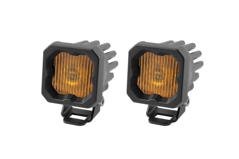 Stage Series C1 LED Pod - Yellow SAE Fog Standard ABL (Pair) - Click Image to Close