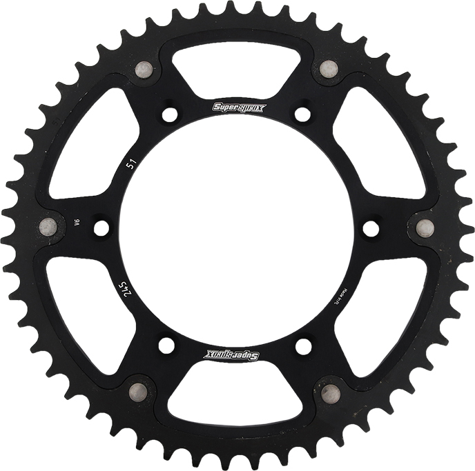 Stealth Rear Sprocket 51T - Black - Yamaha YZ WR TTR - Click Image to Close