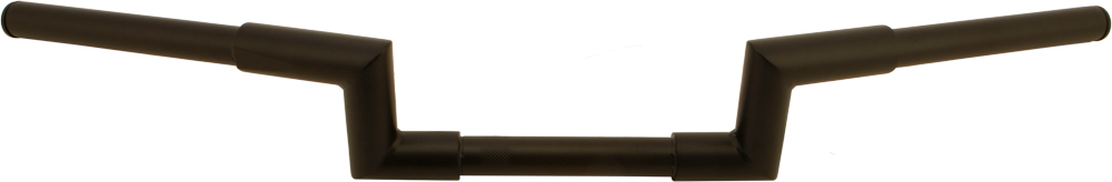 Fat-Z Handlebar 1.25" Knurl 31.5"W 4" Rise Satin Black - Click Image to Close