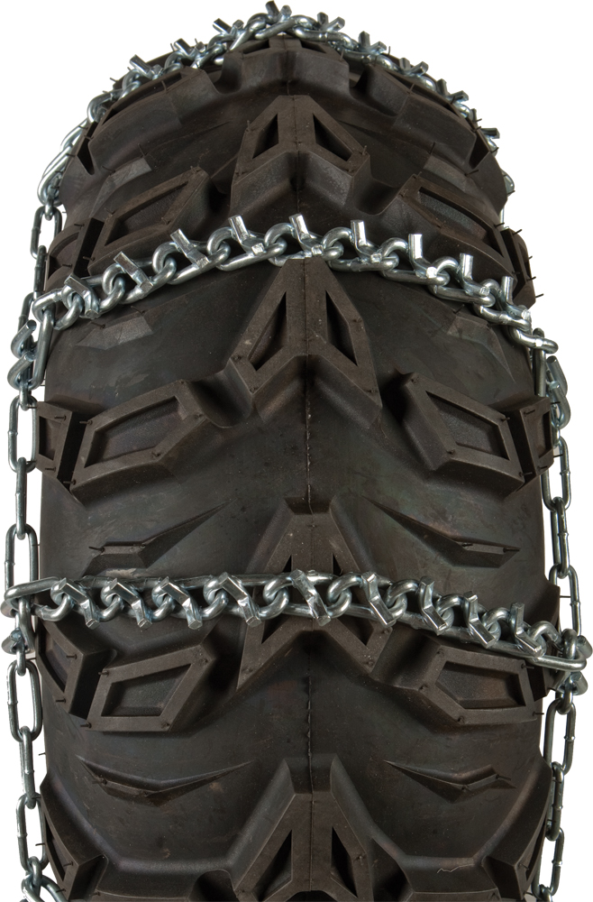 11 V-Bar ATV/UTV Tire Snow Chains SZ "D" - Pair - Fits Most Oversize 27", 28", & Some 30" Tires - Click Image to Close