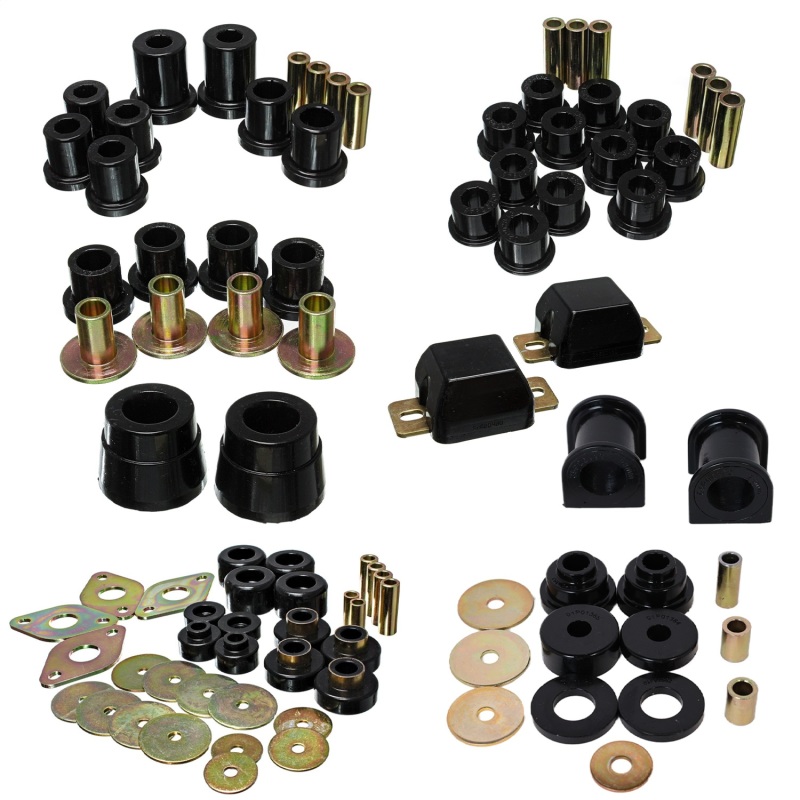 05-15 Toyota Tacoma 4WD Hyper-Flex Master Bushing Set - Black - Click Image to Close