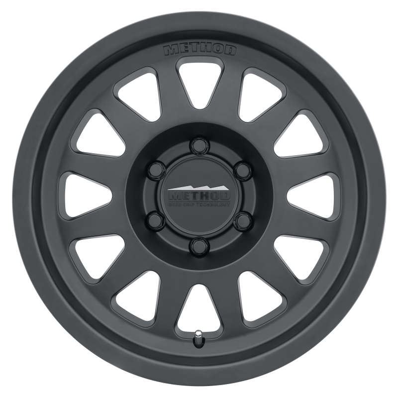 MR704 16x8 0mm Offset 6x5.5 106.25mm CB Matte Black Wheel - Click Image to Close