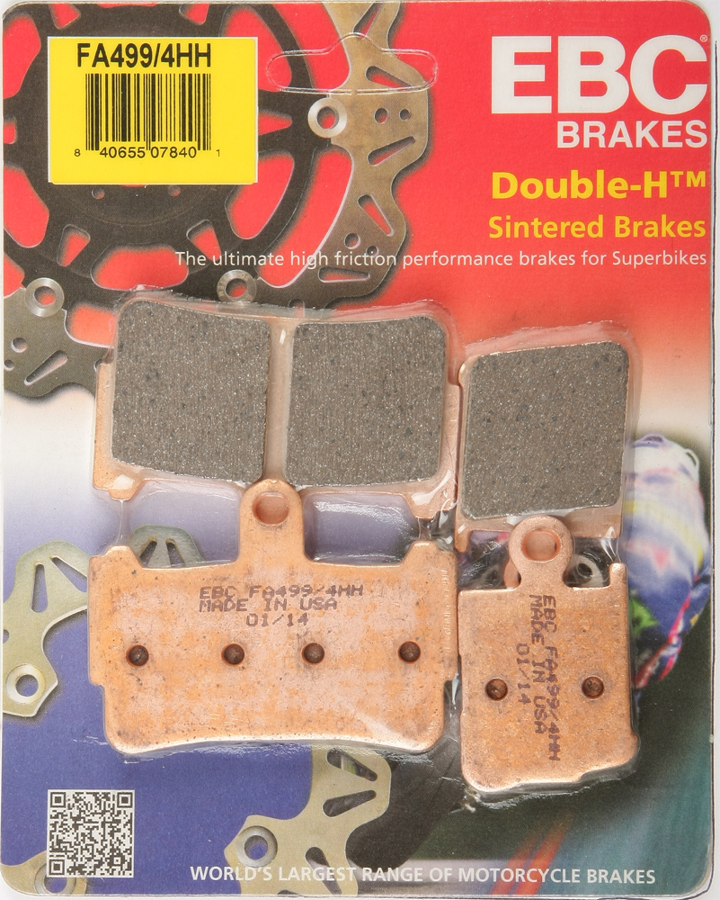 Sintered Double-H Brake Pads - For 10-14 Honda VFR1200F/DCT - Click Image to Close