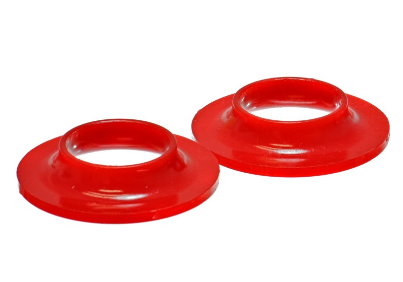 Universal 2 1/8in ID 4 1/8in OD 13/16in H Red Coil Spring Isolators (2 per set) - Click Image to Close