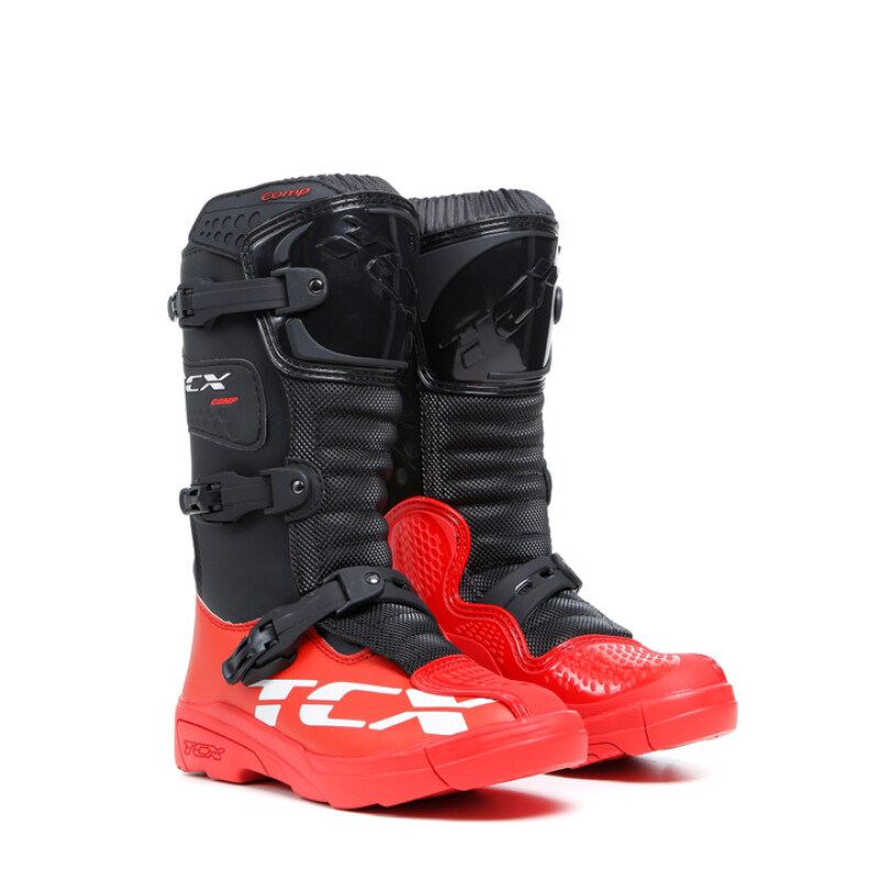 TCX Comp-Kid Boot Black/Red Size 30 - Youth motocross boots in Black/Red, Size 30 - Click Image to Close