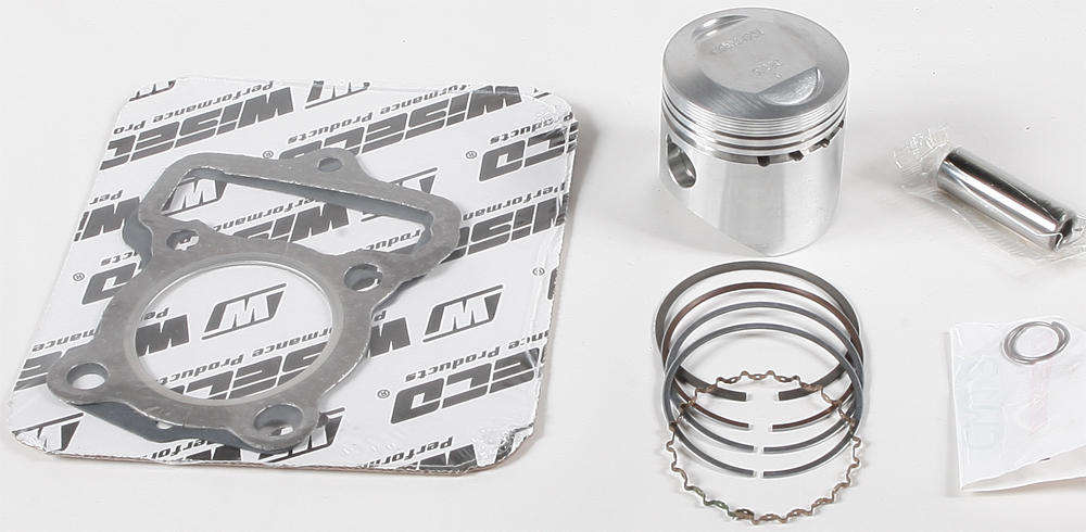 Top End Piston Kit 9.7:1 Compression - 49.50mm Bore (+2.00mm) - For 79-91 Honda XR80R - Click Image to Close