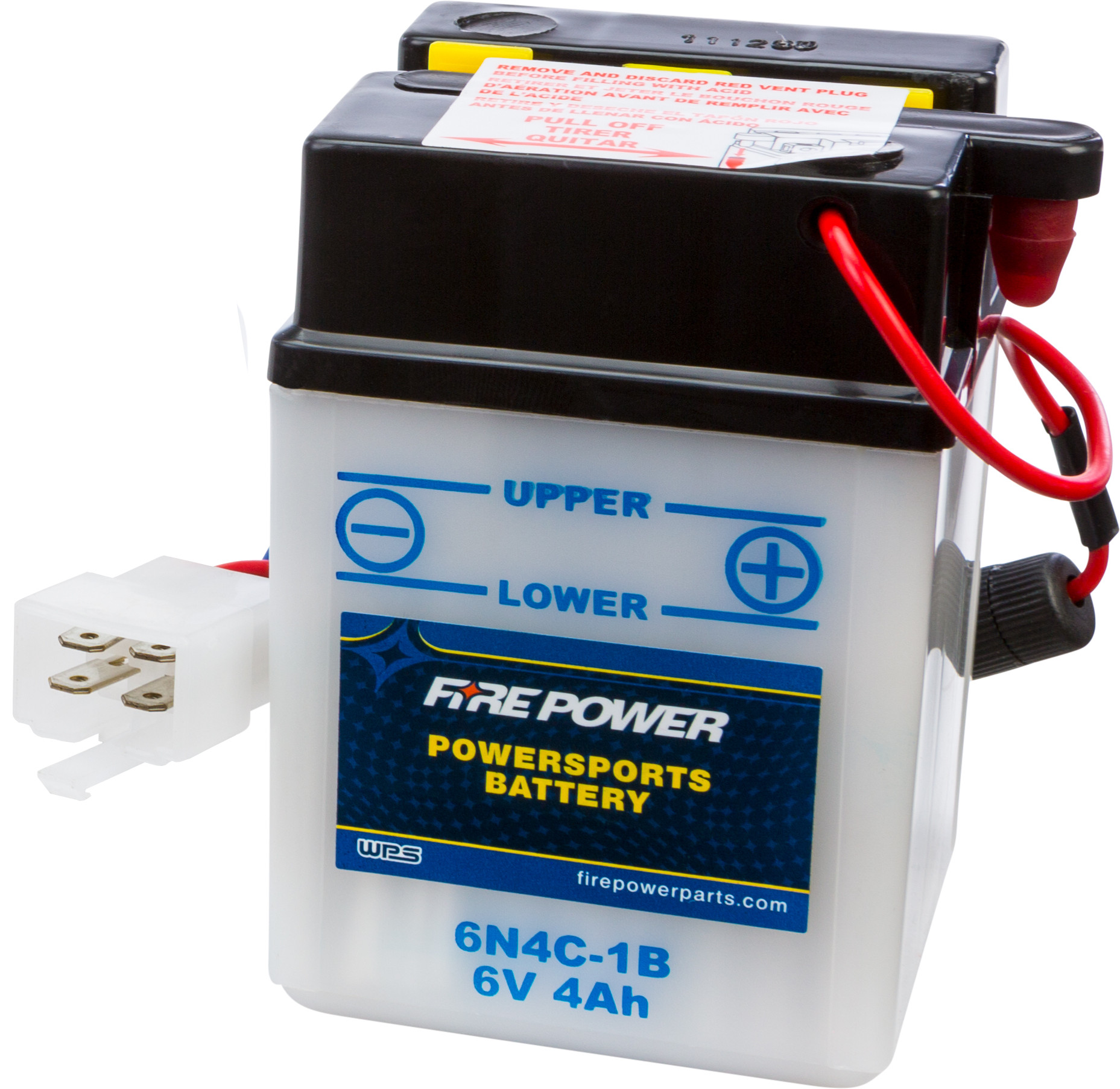 6V Standard Battery - Replaces 6N4C-1B - Click Image to Close